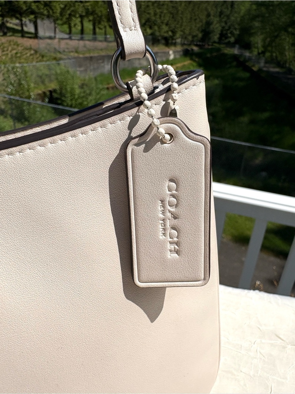 COACH Penelope Shoulder Bag In Chalk White CP101 - Picture 2 of 13